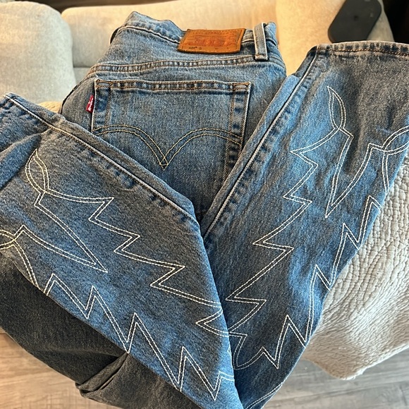 Levi’s Limited Edition Embroidered Western 501 S Women’s Skinny Straight 31X30 - Picture 13 of 16